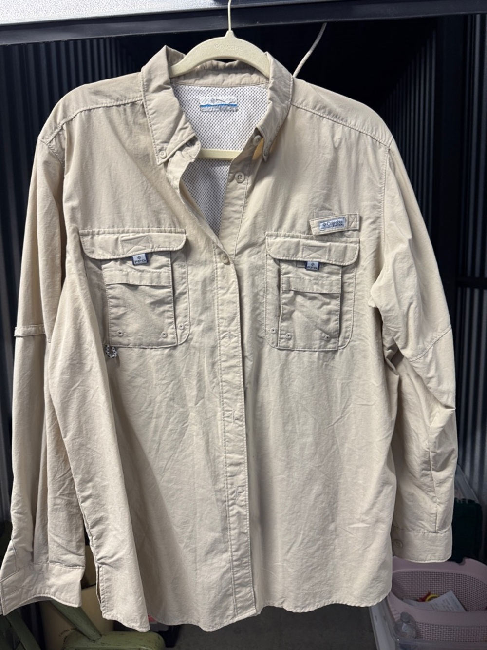 Columbia Men's Khaki Lightweight Shirt Jacket